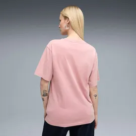 Puma Unisex Elevated Relaxed Wash Tees, Poised Pink, XS EU