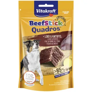 Vitakraft Quadros Beef Stick Leber-und Kartoffelsnack 70gr 7 Einheiten - One Size