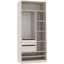 marmex möbel Offener Kleiderschrank TRES 90 x 206 x 51 cm Beige