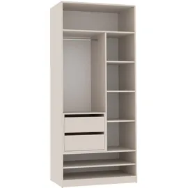 marmex möbel Offener Kleiderschrank TRES 90 x 206 x 51 cm Beige