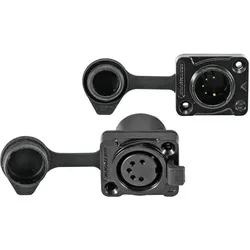 EUROLITE IP XLR Set Stecker/Buchse 5pol für LED IP PIX Strobe RGB CW+WW
