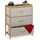 Relaxdays Kommode 73 x 57,5 x 30 cm Natur/Beige