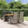 vidaXL Garten-Essgruppe 5-tlg. Grau