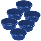 KADAX Mörtelwanne, Baueimer, Mörtelkübel mit Griffen, Mörteleimer aus Kunststoff, runder Eimer für Baustelle, Garten, Stabiler Wassereimer, Zementeimer, Putzeimer (6, 11,5 L)