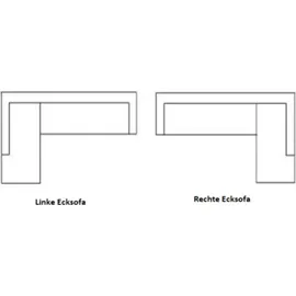 kaiser möbel Ecksofa mit schlaffunktion und bettkasten, Eckcouch ATOM ROSA Links - Rosa