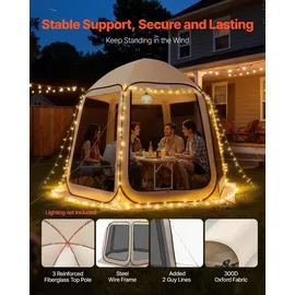 Vevor Pop up Zelt 3304,8x280,4 cm Beige
