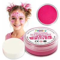 Festicy Profi Theaterschminke Pink, 20g, inkl. Schwamm | EN 71-3 & Reach Zertifiziert | Ideal als Schminke Fasching & Karneval | Für min. 30 Gesichter | Kinderschminke, sicher & hautfreundlich