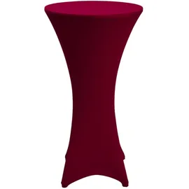 Beautissu Stehtischhusse Bordeaux Ø 70-75 cm