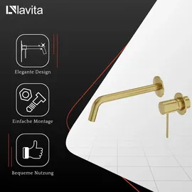 LaVita Orion Einhandmischer Brushed Gold