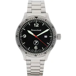 Messerschmitt ME-98152MB Herren-Fliegeruhr Stahl/Schwarz
