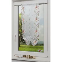 Stickereien Plauen Bändchenrollo Michelle 40 x 65 cm weiß