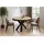 WFL GROUP Runder Ausziehbarer Esstisch 120 x 76 cm braun