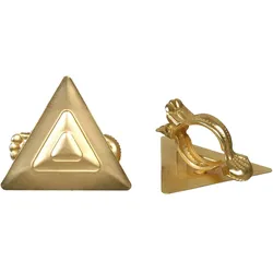 Dekoklammer LIEDECO "Grafik", gold (goldfarben), 2 St., Metall, Gardinenbefestigungen, für Gardinen, Vorhänge