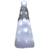 DEUBA Acryl Figur Weihnachtsmann 31x12x12 cm spritzwassergeschützt mehrfarbig
