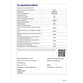 Bosch DWK65DK20 Kopffreihaube 43 cm
