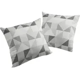 Wirth Kissenbezug Berlare 40 x 40 cm Grau