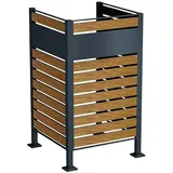 Metzler Mülltonnenverkleidung  (Stahl, Anthrazit/Braun, Geeignet für Anzahl Mülltonnen: 1 Stk.)