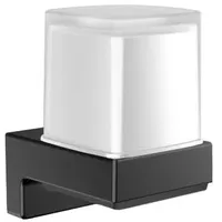 EMCO cue Sensor-Seifenspender, satiniert, schwarz, mit aufladbarem Akku, 322113301