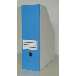 Top-Print Archiv-Stehsammler Wellpappe weiß/blau , DIN A4