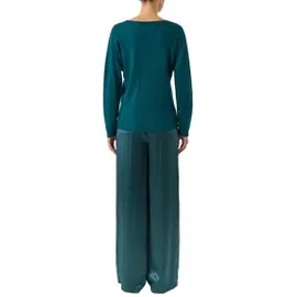 Comma, Longpullover mit Fledermausärmel Grün 32