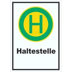 Schild Haltestelle A3 (297x420mm)