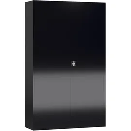Steelboxx Flügeltürenschrank Aktenschrank 194,5 x 120 x 42 schwarz