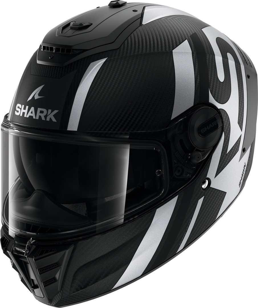 Shark Spartan RS Shawn Carbon Helm, zwart-zilver, 2XL