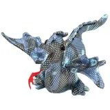 LK Trend & Style Kuscheltier der fliegende Drache Sandtier Handschmeichler (Sorgenfresser), seine angenehme Schwere, sorgt für ein beruhigendes Gefühl. blau|schwarz