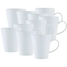Maxwell & Williams Kaffeebecher 0,35 l Weiß 10 St.