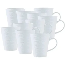 Maxwell & Williams Kaffeebecher 0,35 l Weiß 10 St.