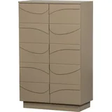 Woood Stauraumschrank »Teo«, mit push-to-Open-Funktion, Höhe 116 cm braun