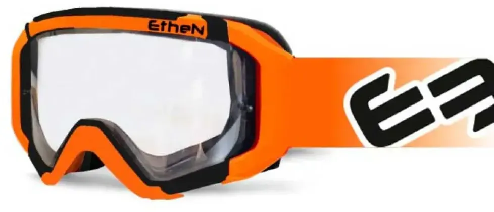 Ethen 05 Primis Offroad-brille - Black / Orange - Clear/CAT 0
