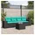 vidaXL Gartensofa-Set 5-tlg. schwarz