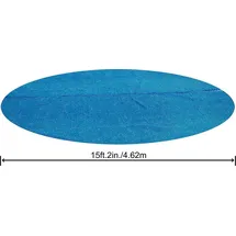BESTWAY Solarabdeckplane blau Ø 462 cm
