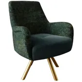 Fun Möbel Sessel Drehsessel Valerie In Stoff Touch Me Und Elisa Velvet Dunkelgrün