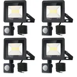 4*led strahler mit bewegungsmelder außen 50W,5000LM LED Strahler Außen mit Bewegungsmelder IP66 Scheinwerferled aussenstrahler bewegungsmelder Kaltes Weiß 6000K Außenstrahler LED Fluter Flutlicht
