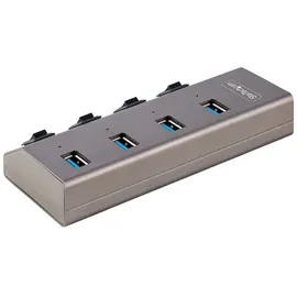 Startech 4-Port USB-C Hub 5Gbps mit Schaltern, EU (5G4AIBS-USB-HUB-EU)