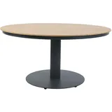 AXI Jay runder Gartentisch aus Polywood in Holzoptik Ø 150 cm | Esstisch Wetterfest für den Garten/Terrasse/Outdoor mit Gestell in Anthrazit | Sitzgruppe Rund für 6 Personen | 150 x 73 cm