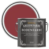 Rust-Oleum kratzfeste Kreidefarbe Bodenfarbe in mattem Finish -Bordeaux 2.5L