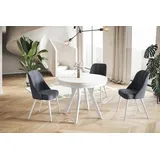 alpimeble EVO Ø 120 cm bis 220 cm weiß