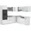 Vicco Winkelküche R-Line L-Form 237 x 247 cm Weiß Hochglanz