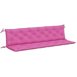 vidaXL Bankauflage 200 x 50 x 7 cm rosa 2 St.