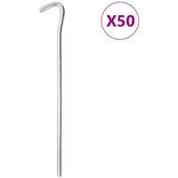 VidaXL Zeltheringe 50 Stk. 23 cm Ø7 mm Verzinkter
