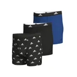 Active Flex Cotton Boxershorts Collegiate Royal Black Black M