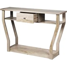 Costway Flurtisch Konsolentisch 120x30x81 cm grau