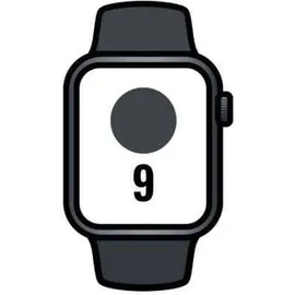 Apple Watch Series 9 GPS 41 mm Aluminiumgehäuse mitternacht, Sportarmband mitternacht M/L