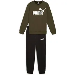 PUMA Kinder Sportanzug No.1 Logo Sweat Suit FL B, Dark Olive, 128