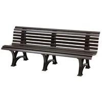 Proregal Gartenbank Jamaika | 4-Sitzer | Braun Kunststoff 200x80x64