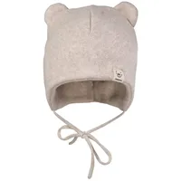 Maximo - Baby's Mütze mit Öhrchen, zum Binden, Einfarbig