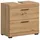 xonox.home Waschbeckenunterschrank 2 Schubladen 60 x 56 x 34 cm Braun/Schwarz